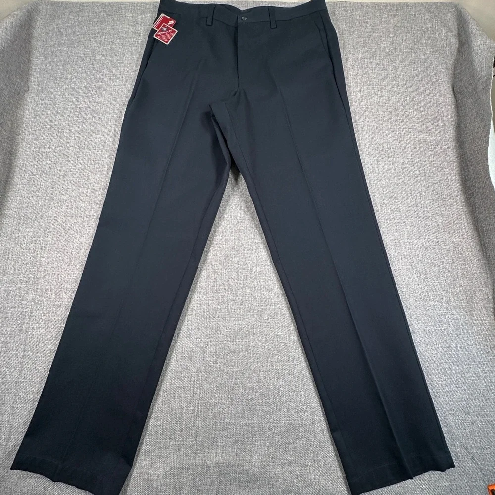 Dockers Original Khaki Pants Mens 36x34 Navy Classic Fit Flat Front Chinos NEW